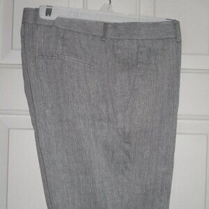 Alfani Mens Flat Front Silver-Gray Linen blend Dress Pant - Size 34W x 31L*